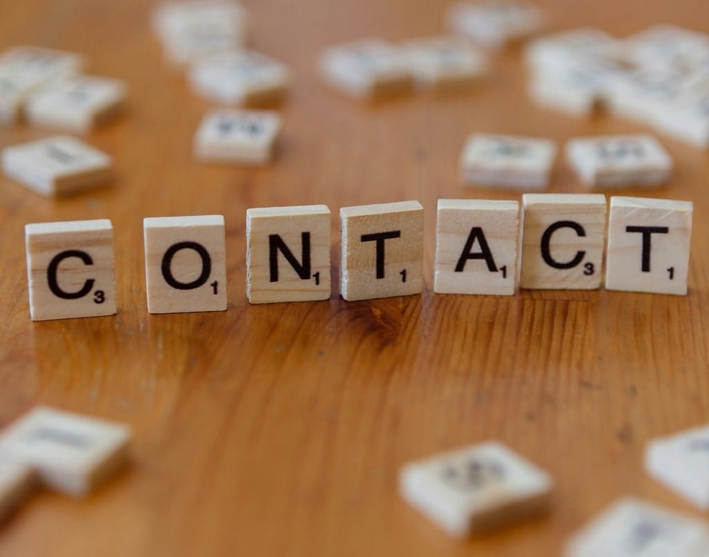 contact for the contact page